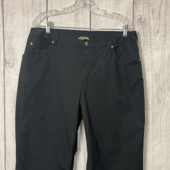 Duluth Trading Co Black Twill Work Pants Bootcut Womens Sz 16x29 - Picture 2 of 12